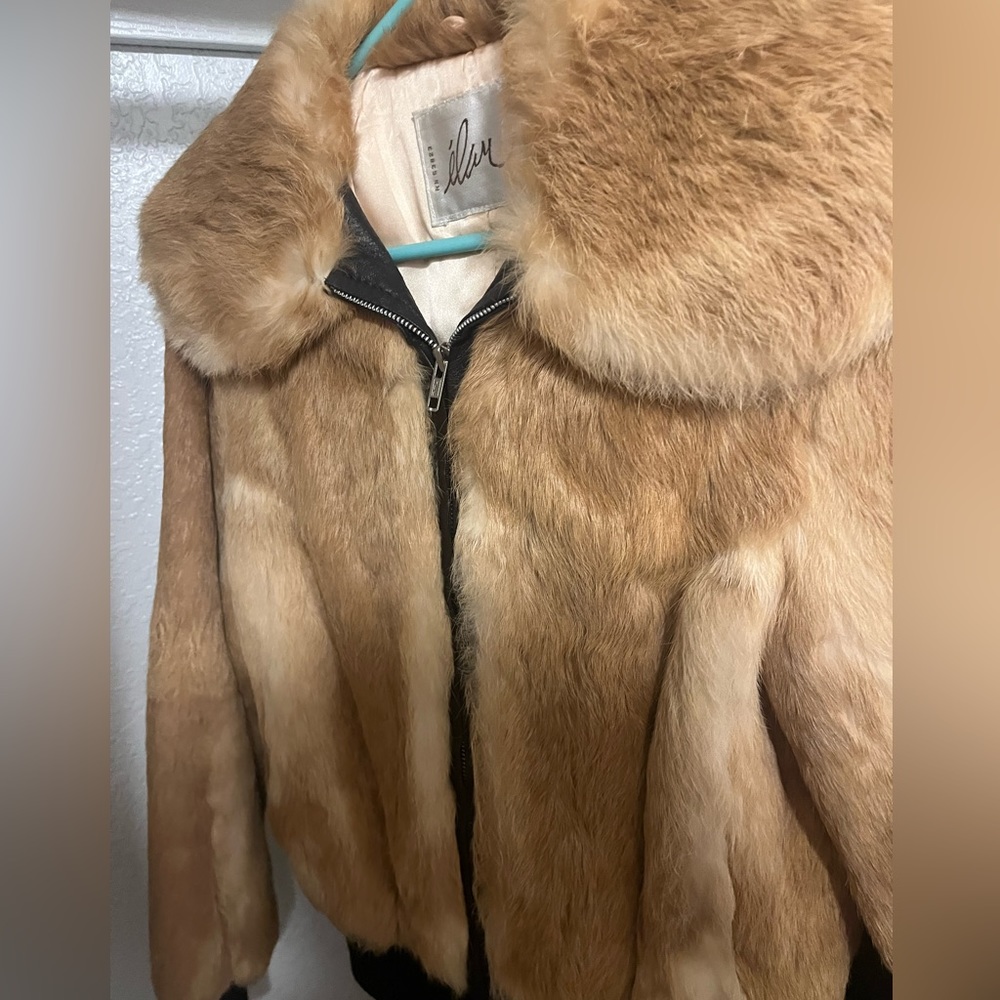 super nice real rabbit fur coat, i’ve never worn